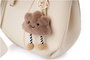 Lucky Bees 1274 Bolso de Hombro Crema, 100% Cuero de Polivinilo, 28x13x22 cm